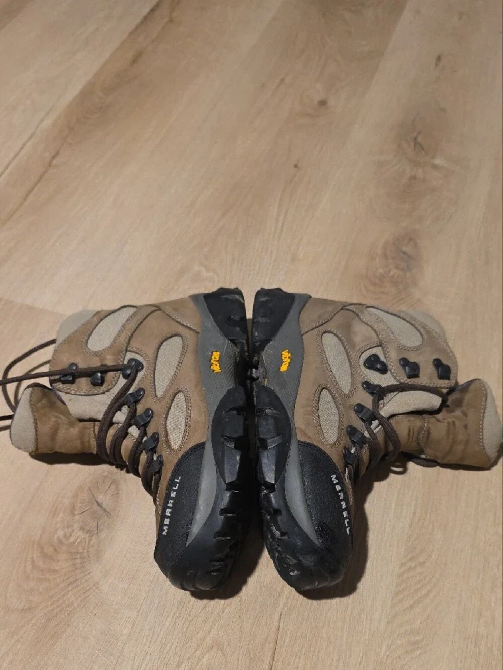 Vintage Merrell Sawtooth Hiking Boots - Walnut Tan